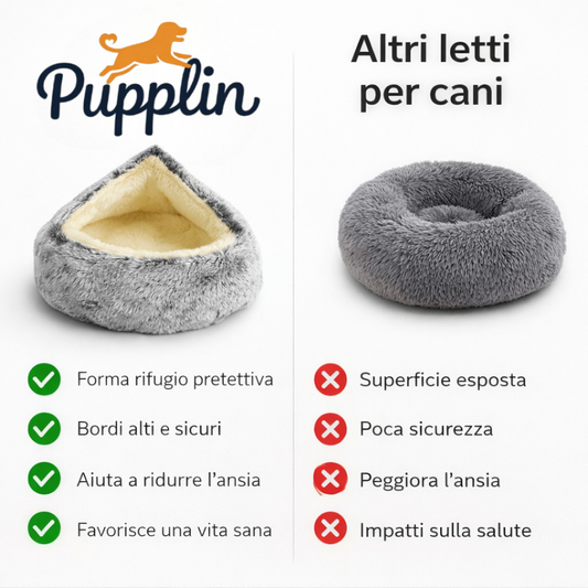 Pupplin™ Den - La cuccia rifugio anti-ansia per Cani e Gatti